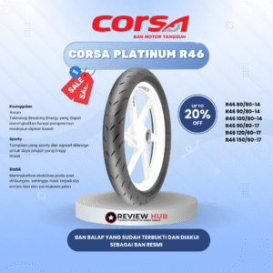 Ban Motor Corsa Platinum R46 Tubeless ALL Ukuran
