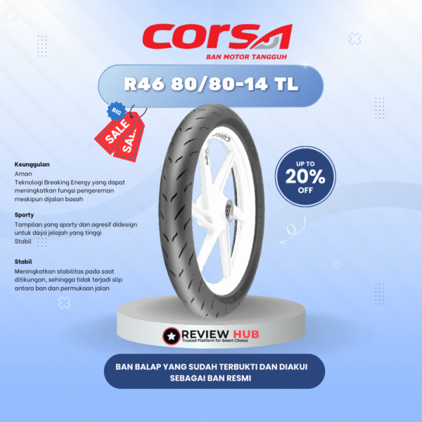 Ban Motor Corsa Platinum R46 Tubeless ALL Ukuran